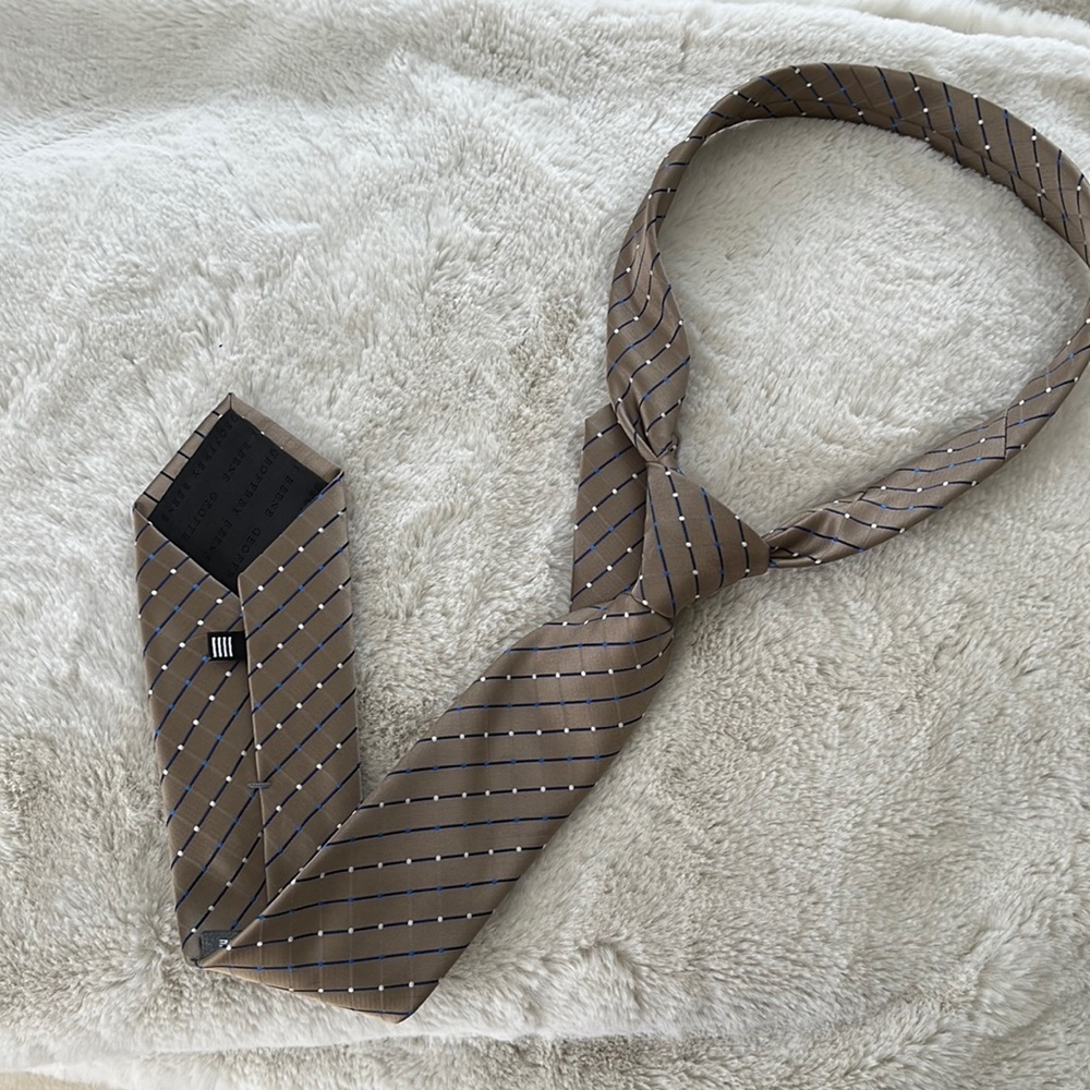 Mens Geoffrey Beene Beige Tie